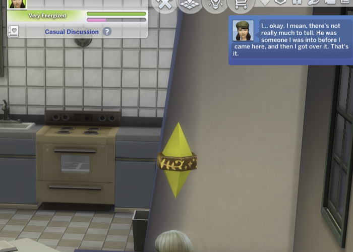 Liberty's in-character AI response giving her side of the story about Brad